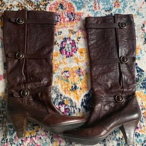 Frye Dannika  3 strap heel boots